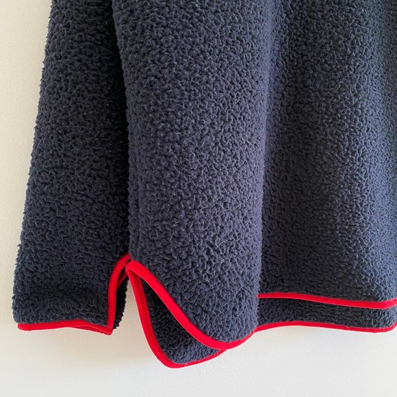 Tommy Hilfiger Sherpa Quarter-Zip Pullover Mock neck Sweater with Thumb holes, L - Picture 4 of 9